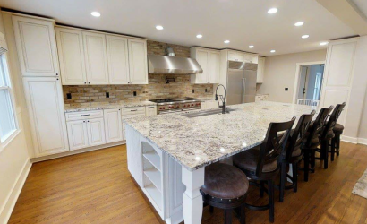 Luxury minimalistic kitchen